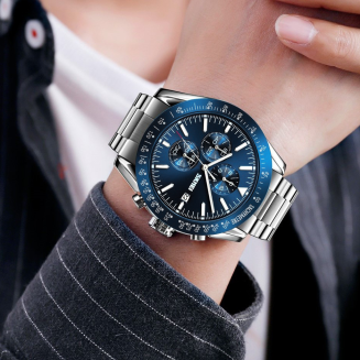 Zegarek Męski Skmei 9253SIBU + BOX - 3