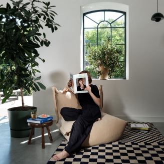 Fotel Fatboy The BonBaron Slim Cord Beige 120x120x75 cm - 10