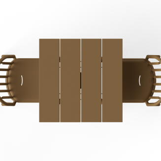 Stolik ogrodowy Fatboy Fred's Square Bistro Table Mochaccino - 7