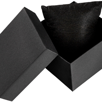 Pudełko na zegarek gładkie - Czarne - 2