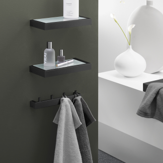 Zack Linea bathroom shelf black 26 cm - 2
