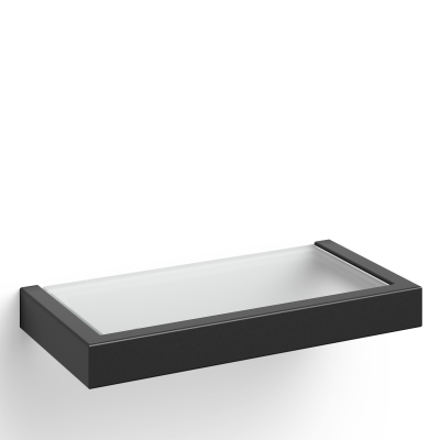 Zack Linea bathroom shelf black 26 cm