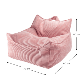  Wigiwama Beanbag Chair Pink Mousse - 6