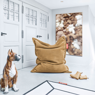  Fatboy Original Slim Teddy Latte pouffe 155x120 cm - 5