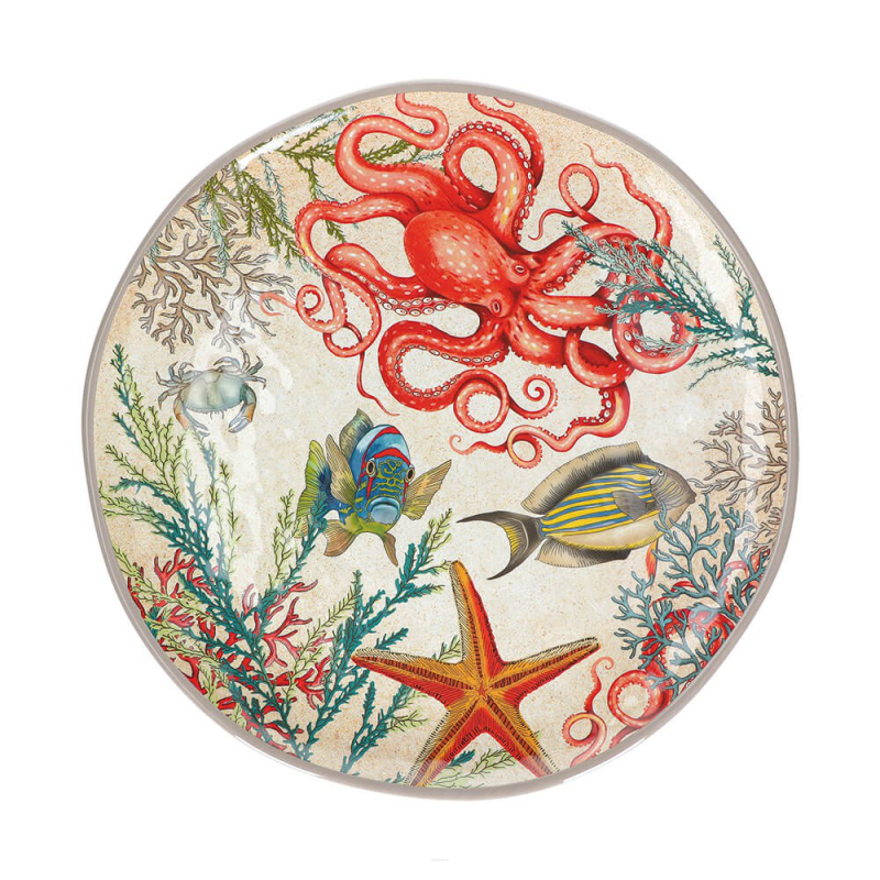  Rose&Tulipani | Sea Life round melamine tray - 42 cm
