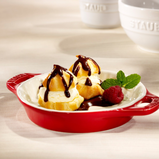  Staub round ceramic cake platter - 200 ml, Red - 2