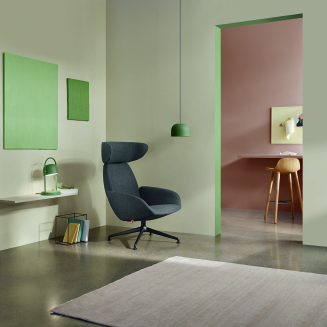  Eva Solo Yuuga nature oak & cognac leather stool 75 cm - 4