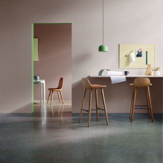  Eva Solo Yuuga nature oak & cognac leather stool 75 cm - 6