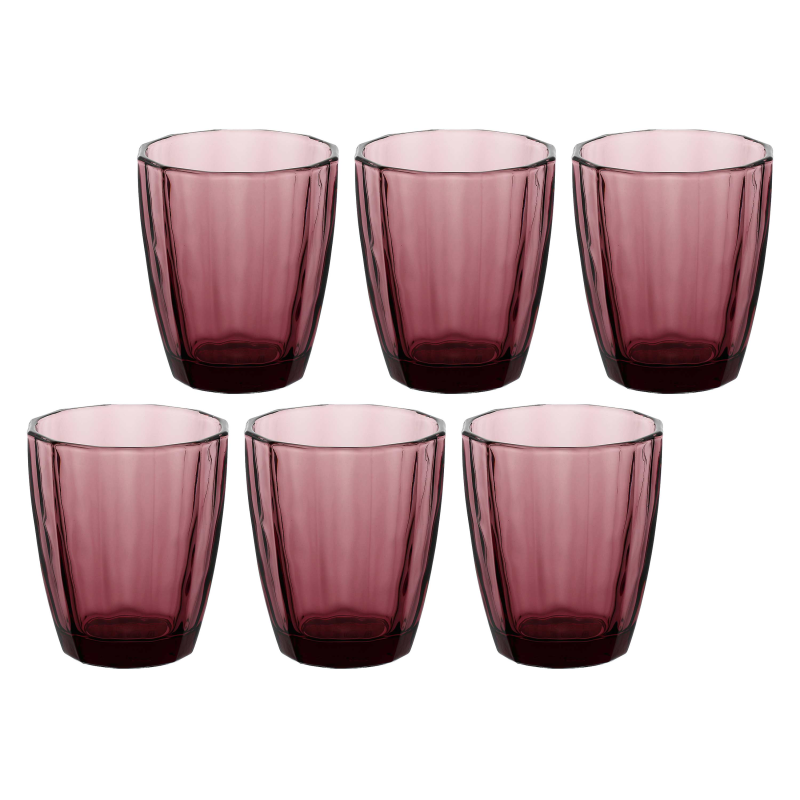  Set of 6 Rose&Tulipani Amami Purple glasses, 320 ml