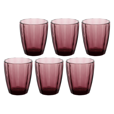  Set of 6 Rose&Tulipani Amami Purple glasses, 320 ml