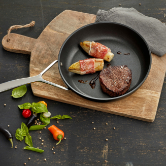  Deep titanium frying pan with 2 handles and lid Demeyere Alu Pro 5 - 28 cm - 7