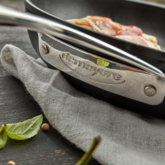 Deep titanium frying pan with 2 handles and lid Demeyere Alu Pro 5 - 28 cm - 11