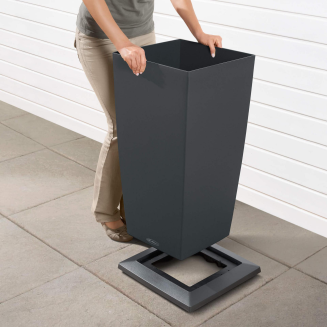  Base for Lechuza Cubico 30 flower pots, anthracite metallic - 3