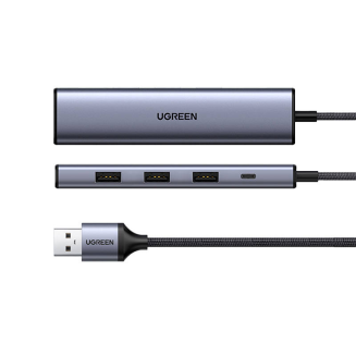 Hub USB UGREEN CM473 5-portowy (szary) - 2