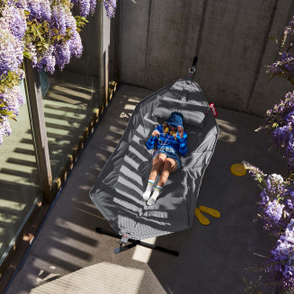  Fatboy Headdemock Superb Rock Gray hammock with black stand - 7