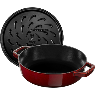 Deep stewing pan with lid Staub - 24 cm, Grenadine - 3