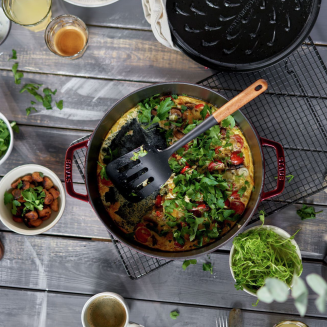 Deep stewing pan with lid Staub - 24 cm, Grenadine - 9