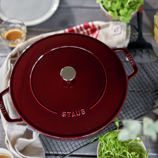 Deep stewing pan with lid Staub - 24 cm, Grenadine - 8