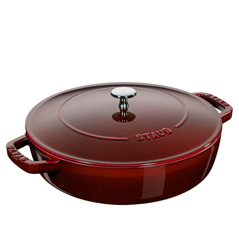 Deep stewing pan with lid Staub - 24 cm, Grenadine