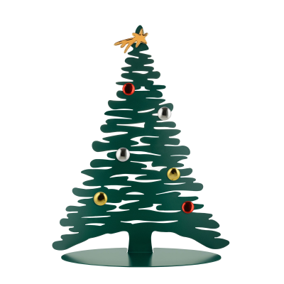 Alessi Bark steel Christmas tree with magnets, green, 45 cm