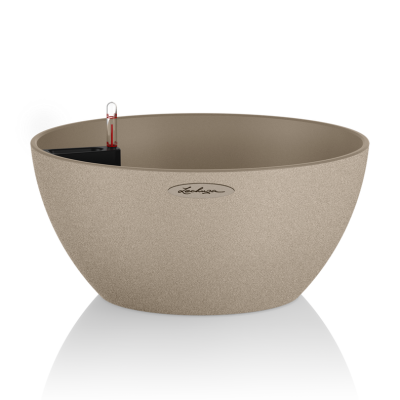  Lechuza Cubeto Stone flowerpot 30 sand beige