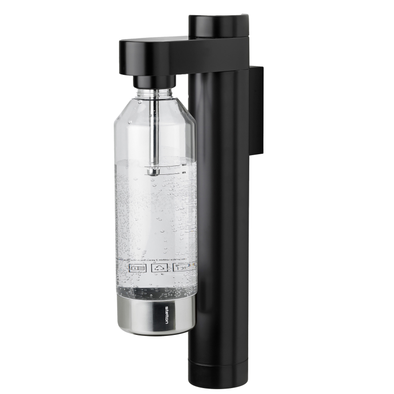 Saturator do wody Stelton Brus Black ścienny
