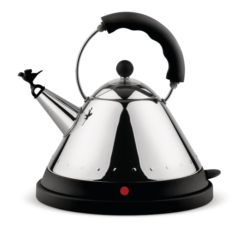 Alessi electric kettle 1.5l with black handle