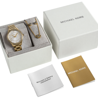Zegarek Damski Michael Kors Lauryn + biżuteria MK4849SET + BOX - 8