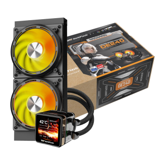 Chłodzenie wodne DARKFLASH DE240 240mm (czarne) - 4