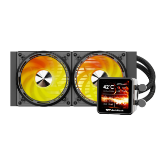 Chłodzenie wodne DARKFLASH DE240 240mm (czarne) - 2