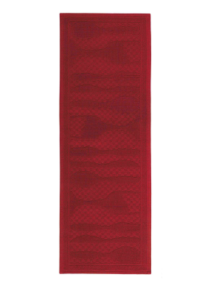  Bricini Grill Red kitchen rug 55x150 cm