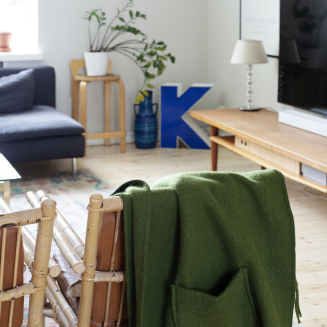  Lapuan Kankurit UNI olive scarf with pockets 60x170 cm - 2