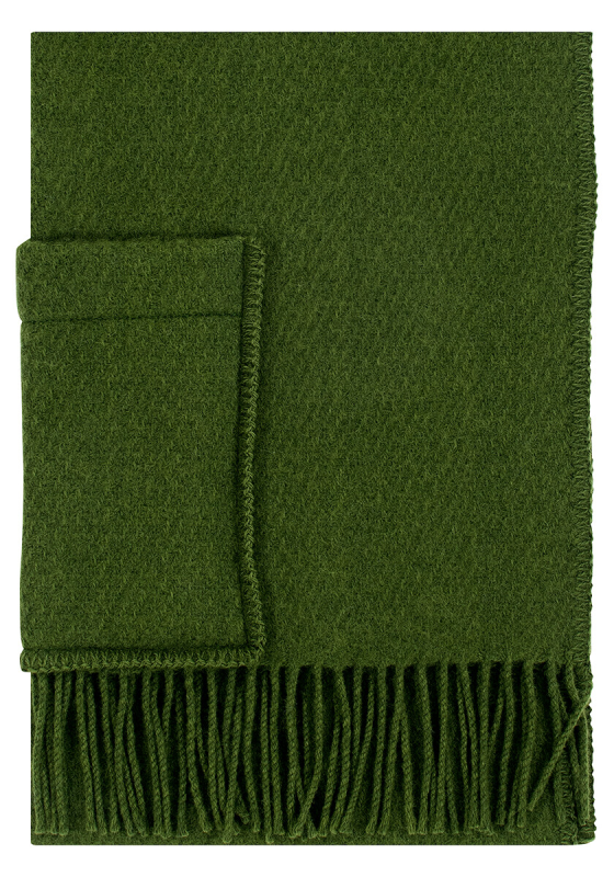  Lapuan Kankurit UNI olive scarf with pockets 60x170 cm