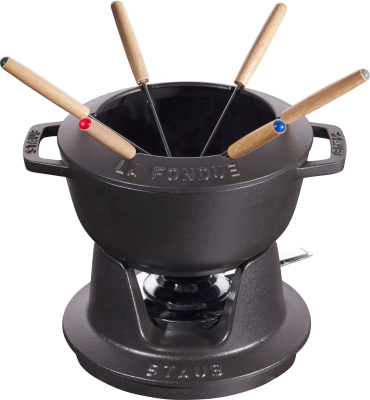  Staub fondue set - 18 cm, black