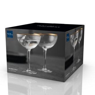 Lyngby Glass Palermo Gold cocktail glasses, 4 pcs. - 4