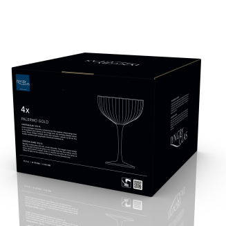 Lyngby Glass Palermo Gold cocktail glasses, 4 pcs. - 9