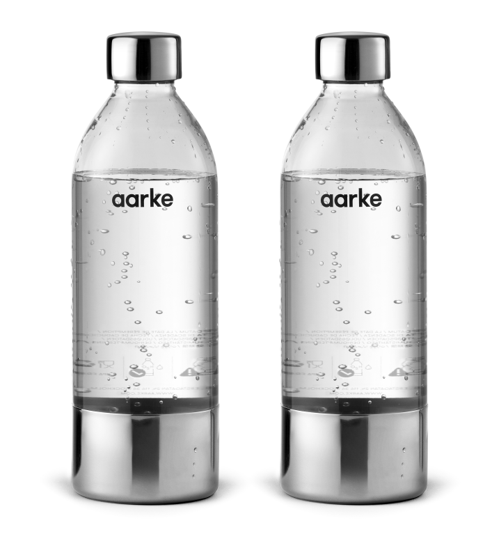  Set of 2 PET bottles for Aarke carbonators, 650 ml