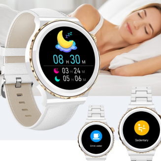 Smartwatch Damski Rubicon RNCE92 PRO White/2 x Pasek SMARUB171 - 5