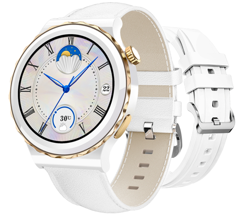 Smartwatch Damski Rubicon RNCE92 PRO White/2 x Pasek SMARUB171