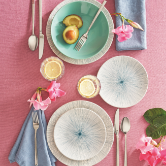  Dinner service for 6 people Rose&Tulipani Warm on Me - 6