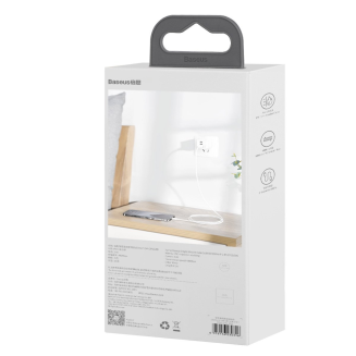 Kabel USB do Lightning Baseus Simple Wisdom, 2.4A, 1.5m (biały) 2szt. - 9