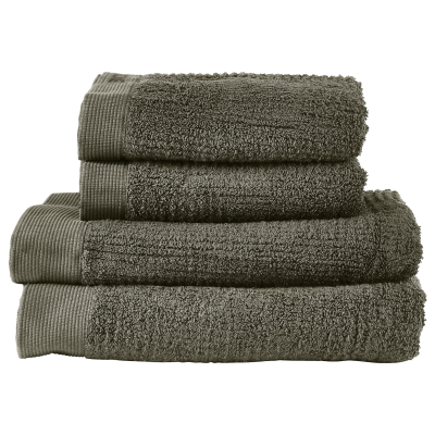 Set of 4 Zone Denmark Classic Olive Green Towels
