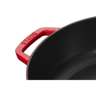  Deep stewing pan with lid Staub - 24 cm, Red - 4
