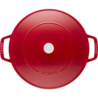  Deep stewing pan with lid Staub - 24 cm, Red - 6