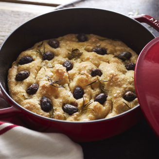  Deep stewing pan with lid Staub - 24 cm, Red - 9