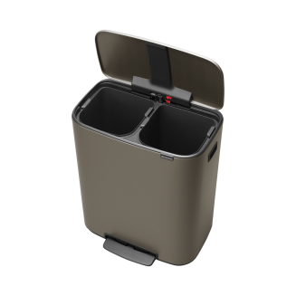 Brabantia Bo waste bin 2x30l platinum - 5