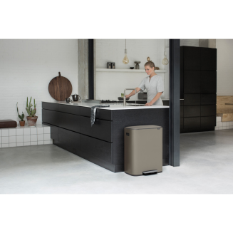 Brabantia Bo waste bin 2x30l platinum - 9