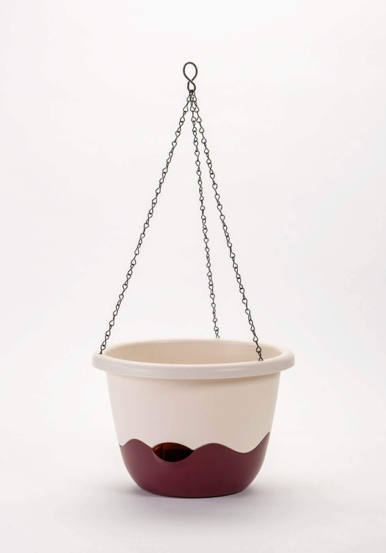 PLASTIA MARETA Donica samonawadniająca okrągła 30 cm beżowy