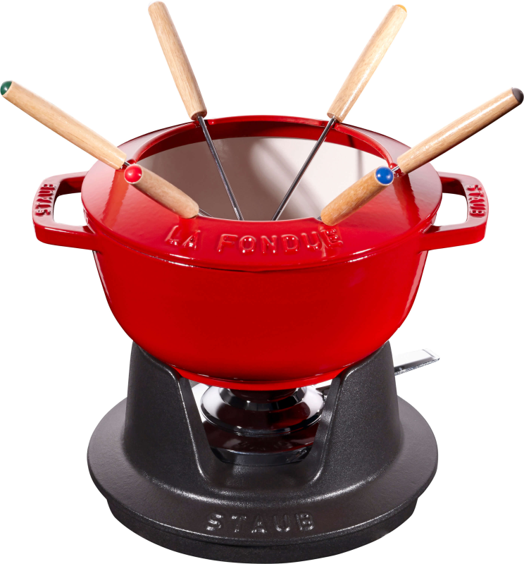  Staub fondue set - 18 cm, red
