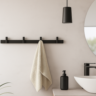Wieszak ścienny Zack Cadore 40 cm czarny - 2